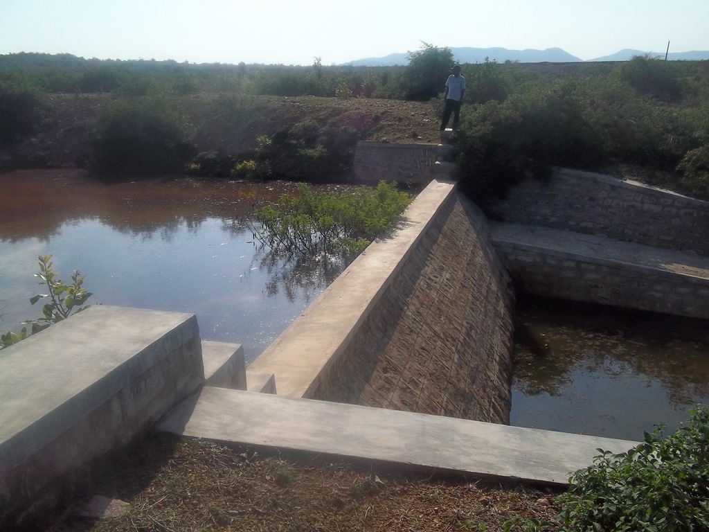 Check dam constructed at Prakashpalya Check dam constructed at Prakashpalya