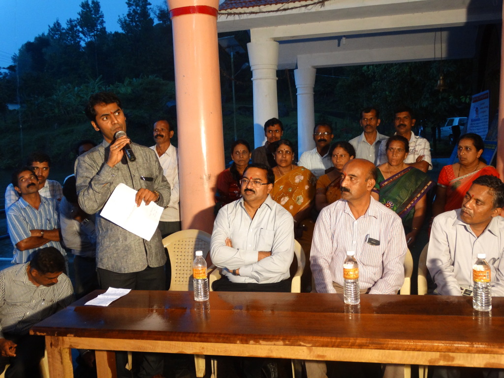 Rev. Fr. Staney, Director of ODP addressing the participants during CGM visit at Somwarpete