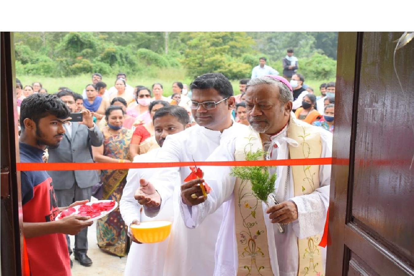 Most. Rev. Dr Peter Machado, Archbishop of Bangalore inaugurating new house