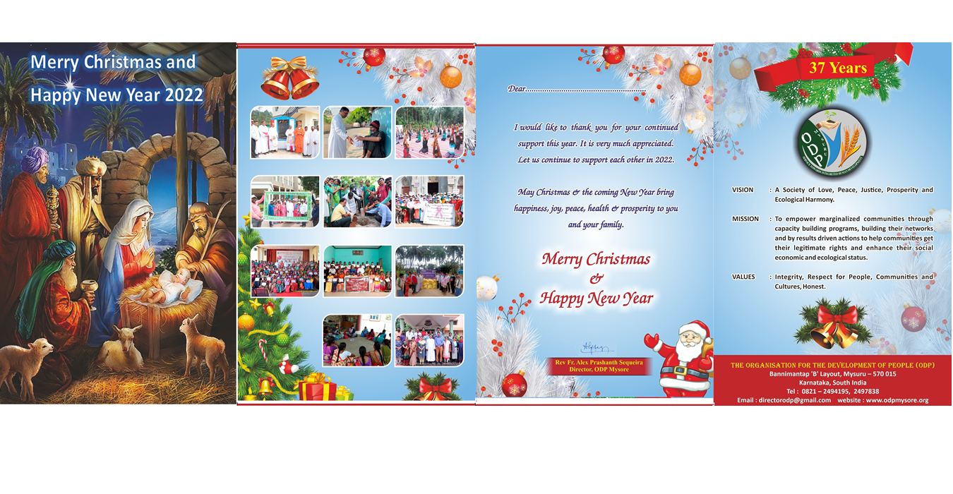 Hearty Welcome to ODP on the Occasion of Christmas
